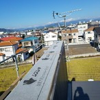 屋根笠木の改修工事（アパート）